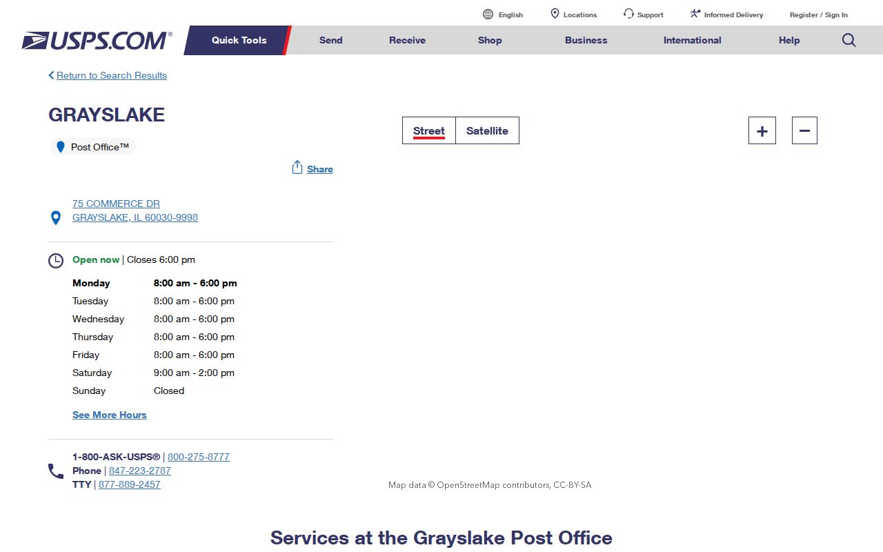 Grayslake 60030 office in the Round Lake Beach ZIP code directory